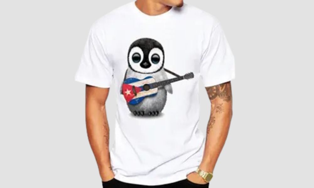 Cute white t-shirt for men wholesale