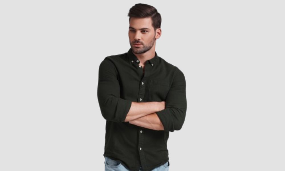 Dark olive green shirt wholesale