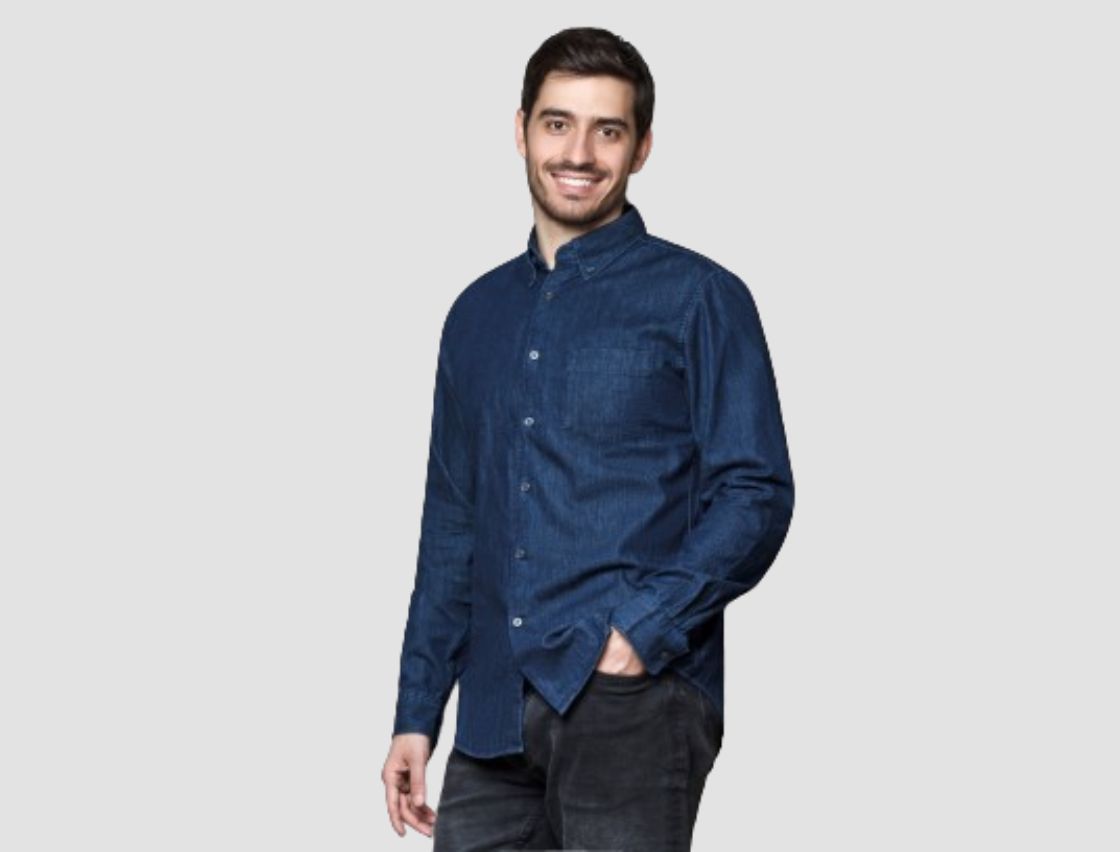 Denim shirt bulk production for apparel brands