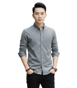 Men Grey Utility Workwear Shirt Wholesale