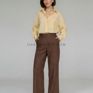 Wholesale women's shirt with wide leg trousers
