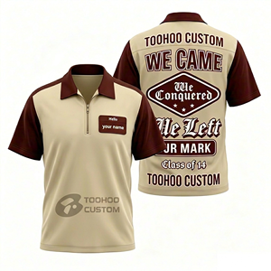 Custom Zipper Quick Dry Performance Bowling Shirt