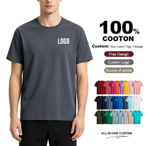 Customized 100% Cotton Workwear Loose Fit T Shirt