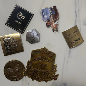 Custom Logo Sticker Metal Private Label Perfume Label