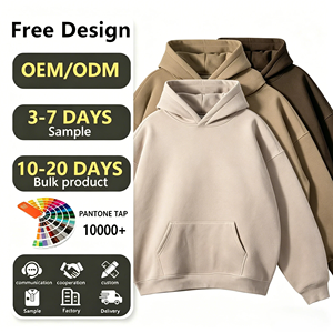 100% Cotton Hoodies Blank Thick Fleece Heavy Weight Oversized Hoodies Custom Print Logo