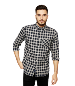 Men Black & White Casual Shirt Bulk