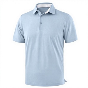 Solid Heather Short Sleeve Dry Fit Collared Athletic Golf Shirt